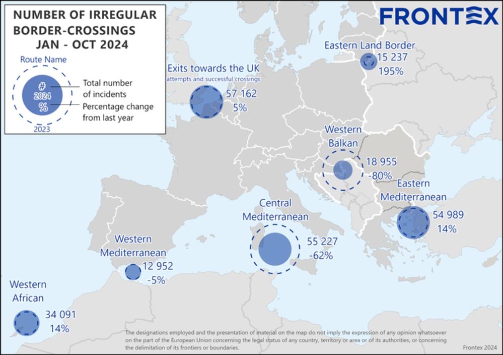 Μεταναστευτικό - Frontex - Στοιχεία