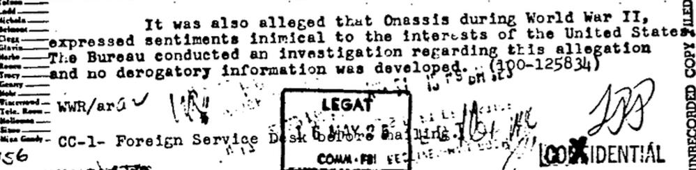 Έρευνα - Καρανίκας - Ωνάσης - FBI - Πληροφοριοδότης